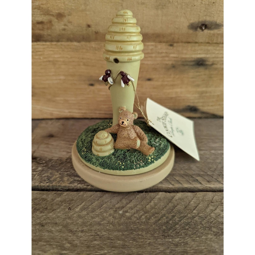 Vintage 1995 Brown Bag Cookie Art Beehive Bear Cookie Stamp / Butter Stamp